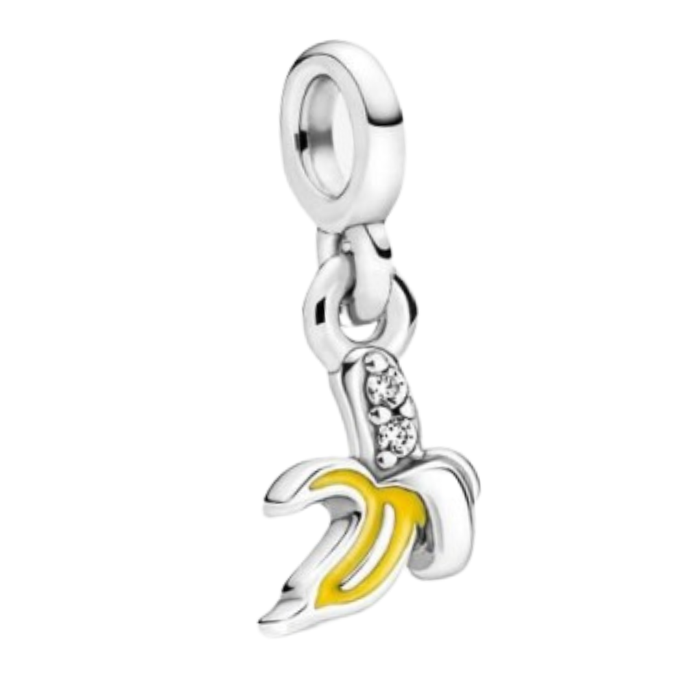 MINIPCH041 COLGANTE DE BANANA PARA PULCERA DE CADENA DE ESLABONES LINK