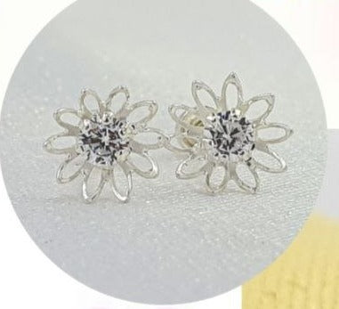 PARIN70 ARITO DE FLOR, PLATA 925
