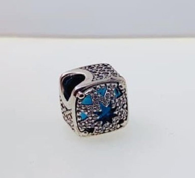 PCHARM1659 CUENTAS PIEDRA AZUL