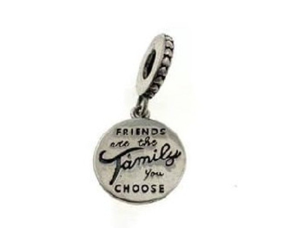 PCHARM2352 COLGANTE CON MENSAJE (LOS AMIGOS SON LA FAMILIA QUE ELEGISTE)