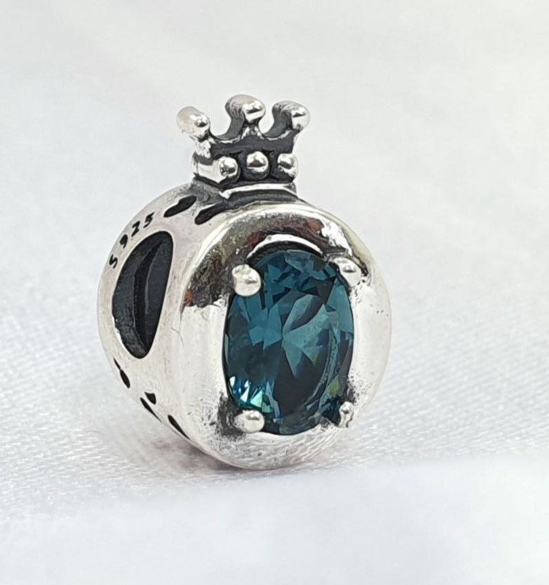 PCHARM2664  CORONA PANDORA CON CIRCO AZUL