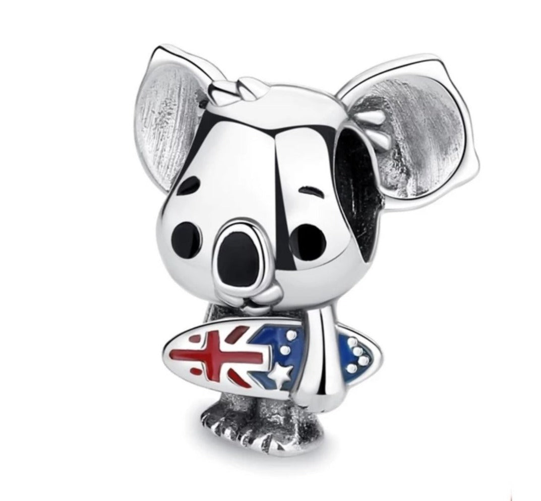 PCHARM2844  KOALA SURFISTA ANIMAL