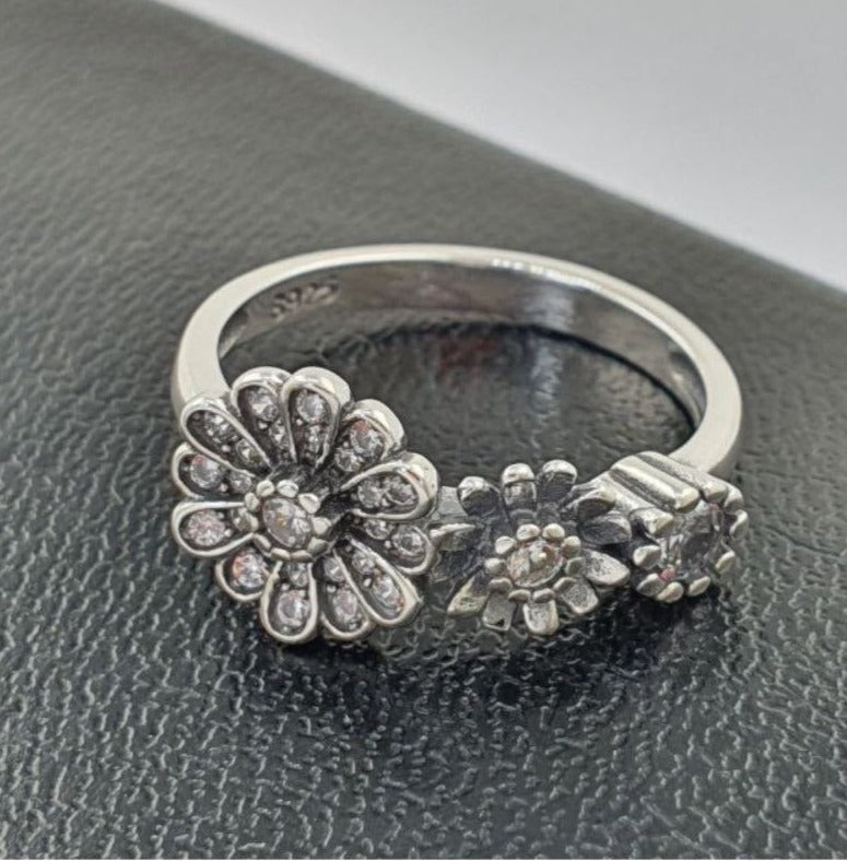 PANI1720 ANILLO DE FLORES, PLATA 925